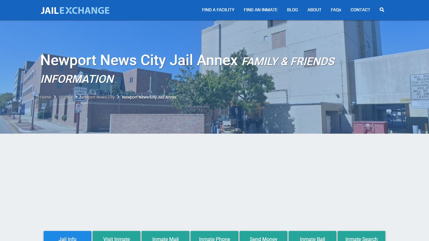 Newport News City Jail Annex Visitation | Mail | Phone ...